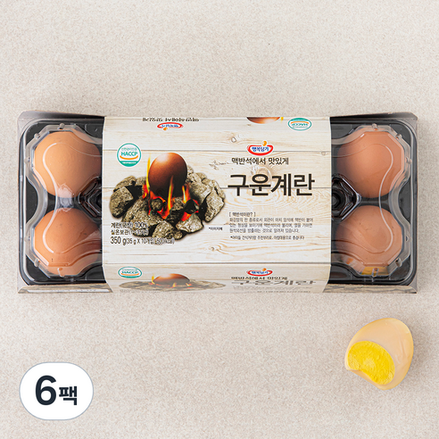 행복담기 구운계란 350g, 10구, 6팩