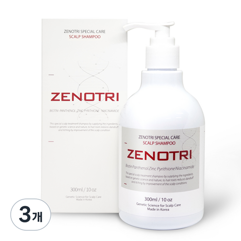 제노트리 두피샴푸, 300ml, 3개