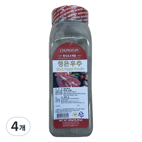 청은에프엔비 청은후추, 450g, 4개