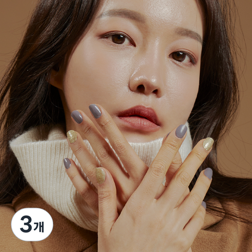 붙이는 젤네일 블링온 스티커, 3개, 토니버치