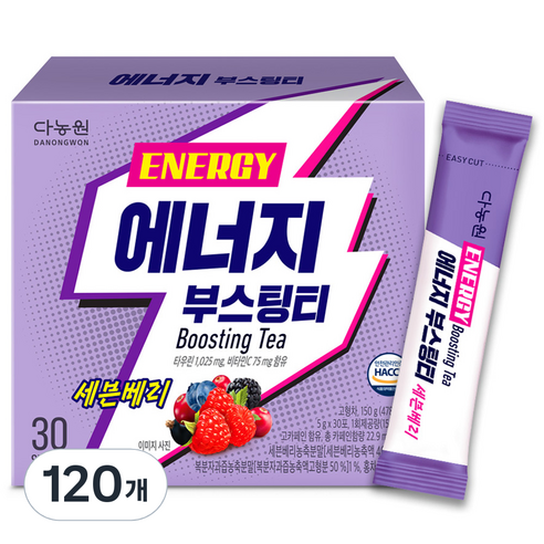 다농원 에너지 부스팅티 세븐베리, 5g, 120개