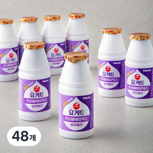 서울우유 요거트 프로바이오틱스 블루베리, 48개, 150ml