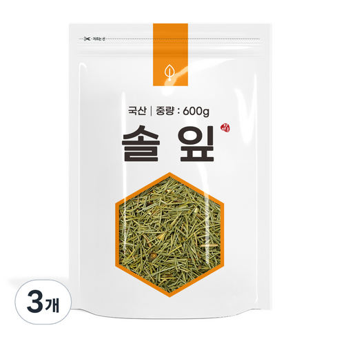 자연초 솔잎, 600g, 3개