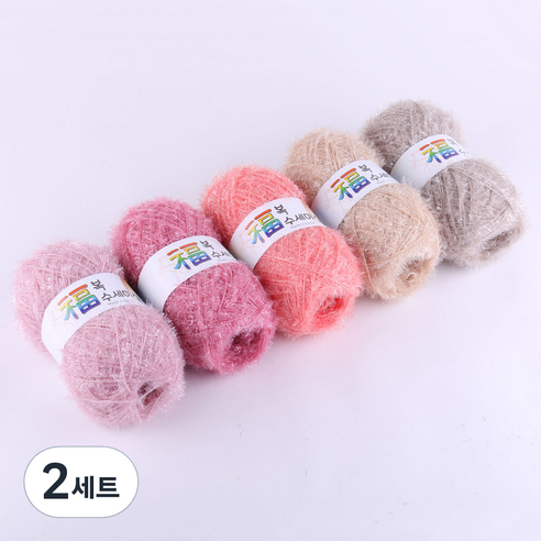 마마니트 복수세미실 5종 세트20, 피치베이지, 2세트