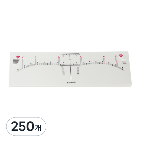 반영구 재료 일자형 눈썹 디자인 스티커, 혼합색상, 250개
