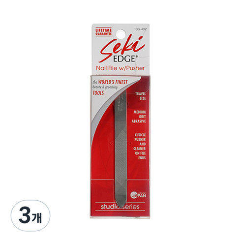 그린벨 양면 손톱 파일 SS-402 소, 혼합색상, 3개