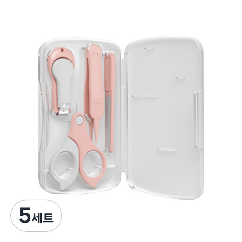 하마하마 손톱깎이 세트, 핑크, 5세트