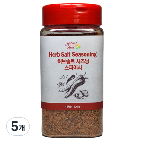 허브솔트시즈닝 스파이시, 400g, 5개