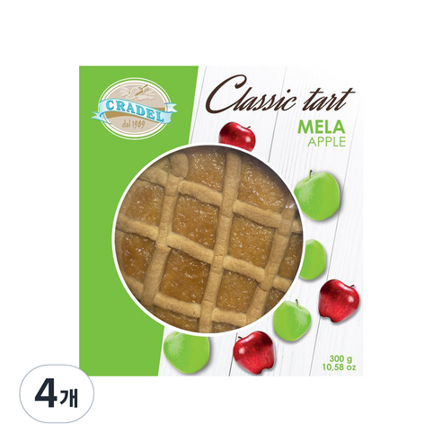 크라델 클래식 애플 타르트, 300g, 4개