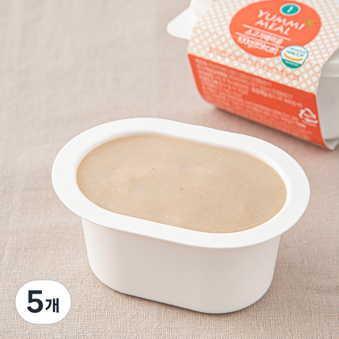 얌이밀 초기 만4~6개월 이유식, 혼합맛(소고기/배), 100g, 5개