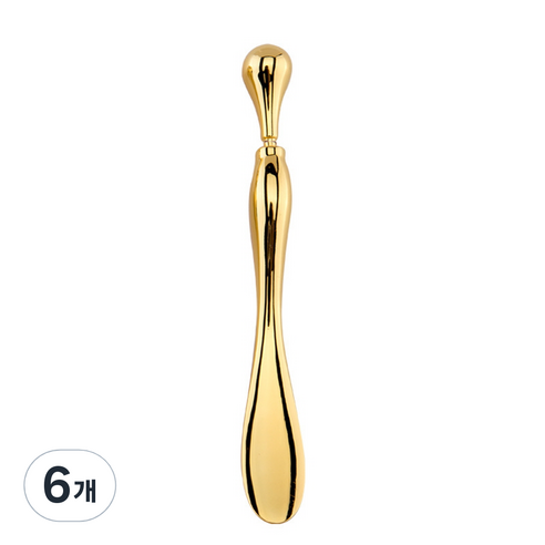 생각나래 스킨 케어 아이 마사지 스푼 S, 골드, 6개