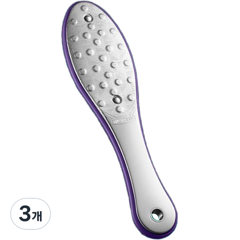 브루이 철 양면 발각질 제거제 퍼플, 1개입, 3개