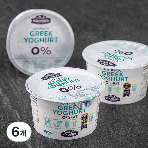 코우카키스 그릭요거트 0%, 150g, 6개