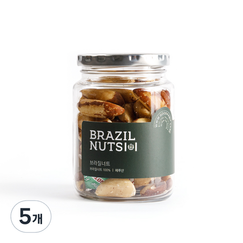착한습관 브라질너트 블랙라벨, 220g, 5개