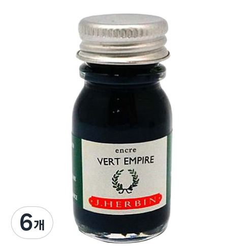 제이허빈 미니잉크10ml, 39 베르엠파이어 엠파이어그린, 6개