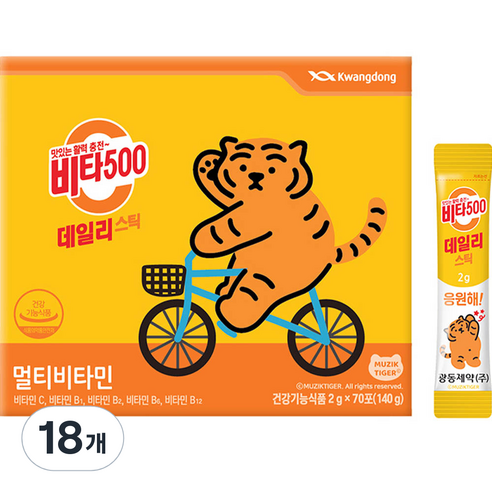 광동 비타500 데일리 스틱, 140g, 18개