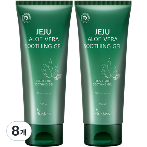 록키스 제주 알로에베라 수딩젤, 250ml, 8개