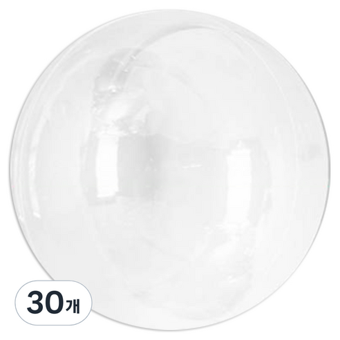 파티쇼 PVC 투명 버블 풍선 일반 30cm, 30개