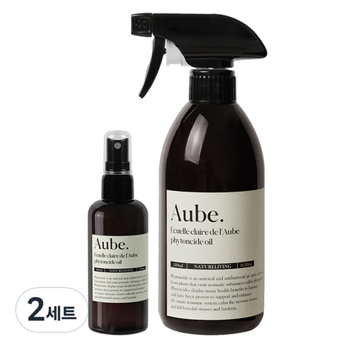 네이쳐리빙 오브 피톤치드 스프레이형 편백오일수 탈취제 500ml + 100ml 세트, 2세트