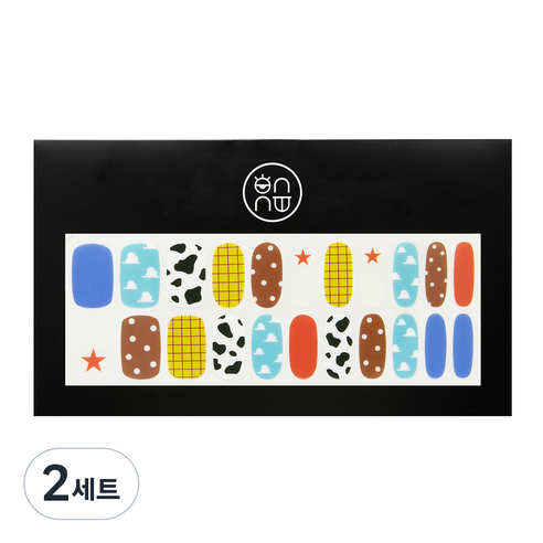 온유네일 토이스토리 푸딩젤 네일스티커, 혼합색상, 2세트