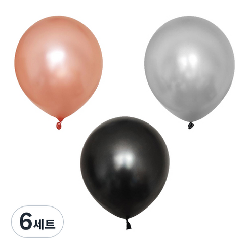 파티 이벤트 펄 풍선 20p 세트, 모던핑크톤, 6세트