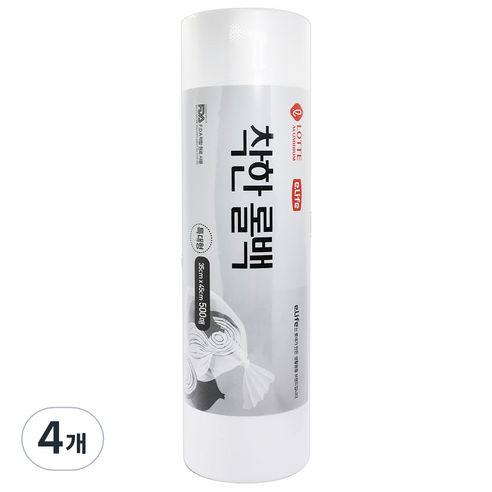 롯데이라이프 착한 롤백 35 x 45 cm 500p, 특대(XL) 이상, 500매입, 4개