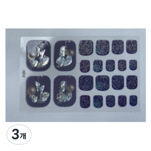 블루코지 패디팁 스티커 발꾸미기, 3개, Type 19