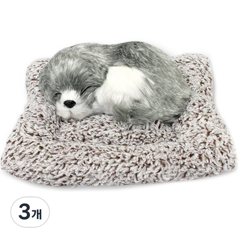 오토크루 잠자는 강아지 인형 제습 탈취 인형, 1개, 3개