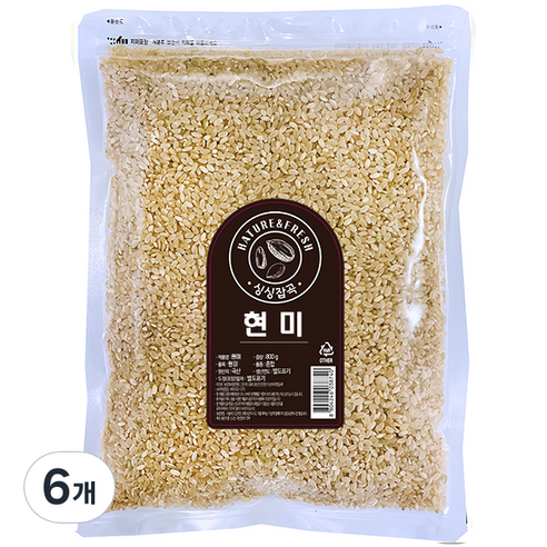싱싱잡곡 현미, 800g, 6개