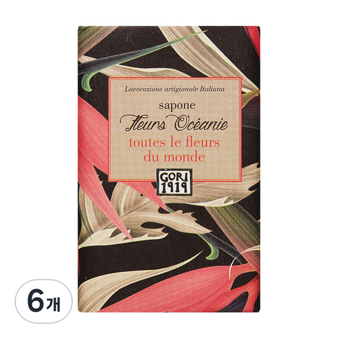 고리1919 월드플라워 비누 샌달우드솝 오세아니아, 150g, 6개