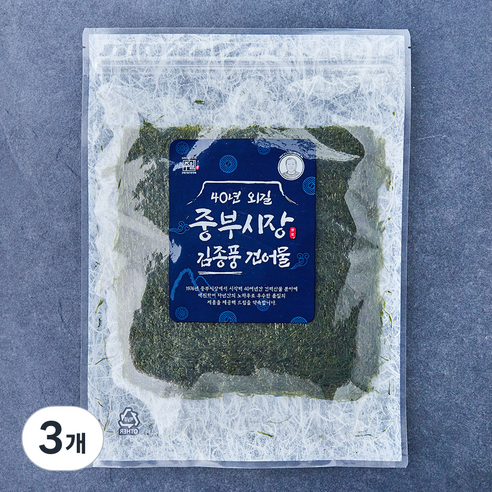 주일상사 구운감태, 3개, 20g