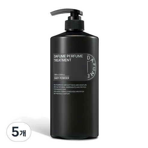 다퓸 바이 코코도르 시그니처 퍼퓸 트리트먼트 베이비파우더, 1000ml, 5개