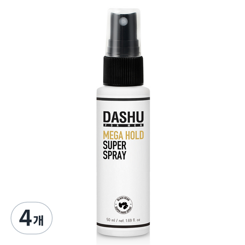 다슈 포 맨 메가 홀드 슈퍼 스프레이, 50ml, 4개