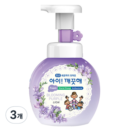 아이깨끗해 블루밍퍼플 핸드워시 바이올렛향, 250ml, 4개