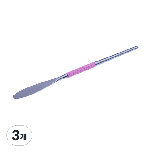 에스제이네일 베벨 젤 스파츌라, 핑크, 3개