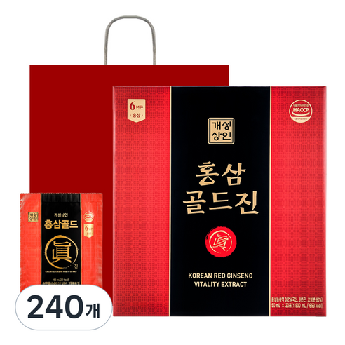 개성상인 홍삼골드진, 1.5L, 8개