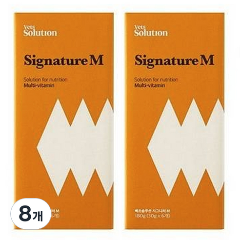 베츠솔루션 고양이 시그니처캔 M 6p, 멀티비타민, 180g, 8개