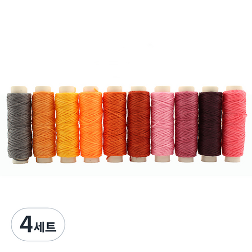 코히모 가죽공예 왁스실 3W201 1mm 10p, 5호, 4세트