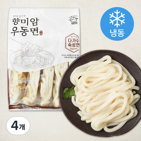 쿡탁 향미암 우동면 5입 (냉동), 1.25kg, 4개