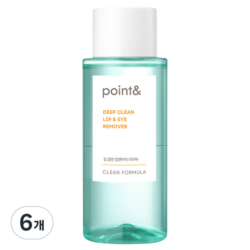 [비건뷰티] 포인트앤 딥클린 립 앤 아이 리무버, 300ml, 6개