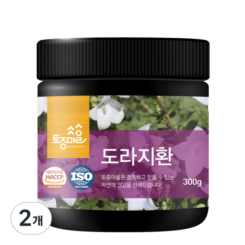 토종마을 HACCP 인증 도라지환, 2개, 300g
