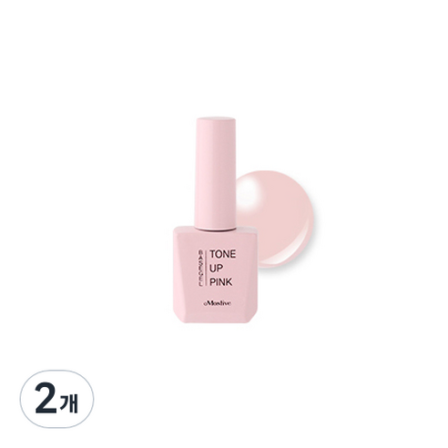 모스티브 칼라 젤폴리시 톤업 베이스 젤 12ml, 핑크, 2개