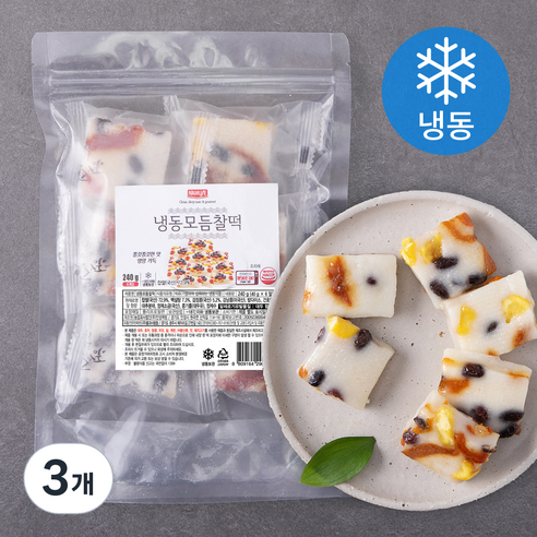나무새 모듬찰떡 6개입 (냉동), 240g, 3개