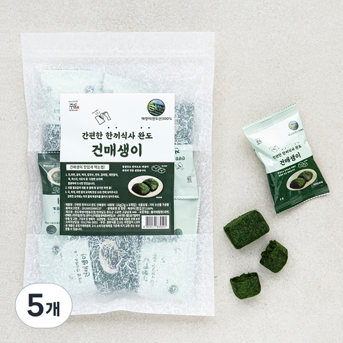 주일 간편한 한끼식사 완도 건매생이 8개입, 16g, 5개