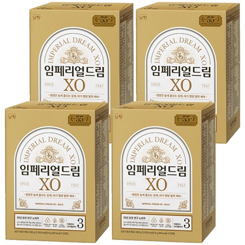 남양 임페리얼드림 XO GOLD 3단계 12~24개월 280g, 20개입, 4개 20개입 × 4개, 개당 수량 × 수량 섬네일