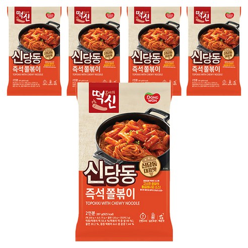 동원 떡볶이의 신 신당동 즉석 쫄볶이, 397g, 5개