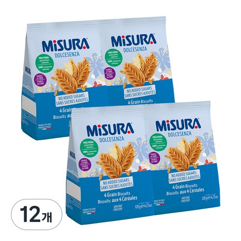 미주라 시리얼 비스켓, 120g, 12개