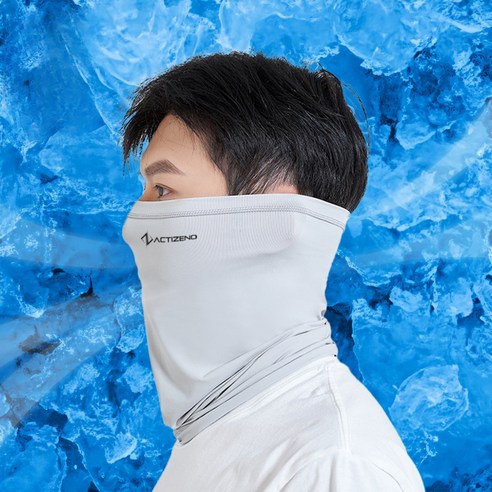액티제노 마스크형 스포츠 쿨마스크, 라이트그레이