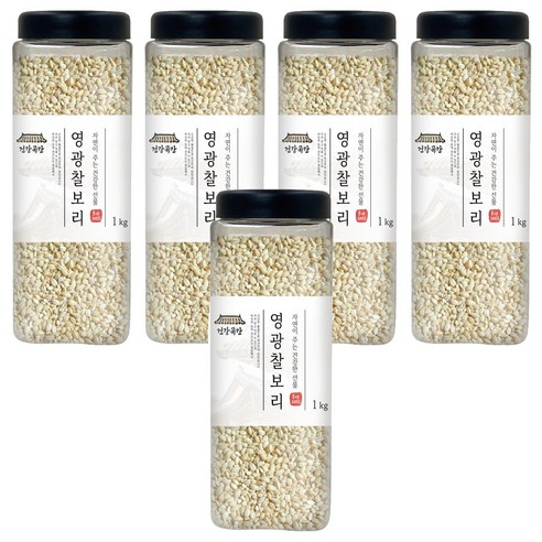 건강곡간 영광 찰보리, 1kg, 5개