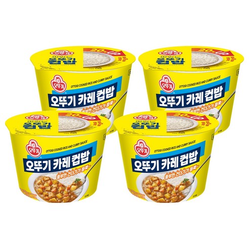 오뚜기 카레 컵밥, 320g, 4개
